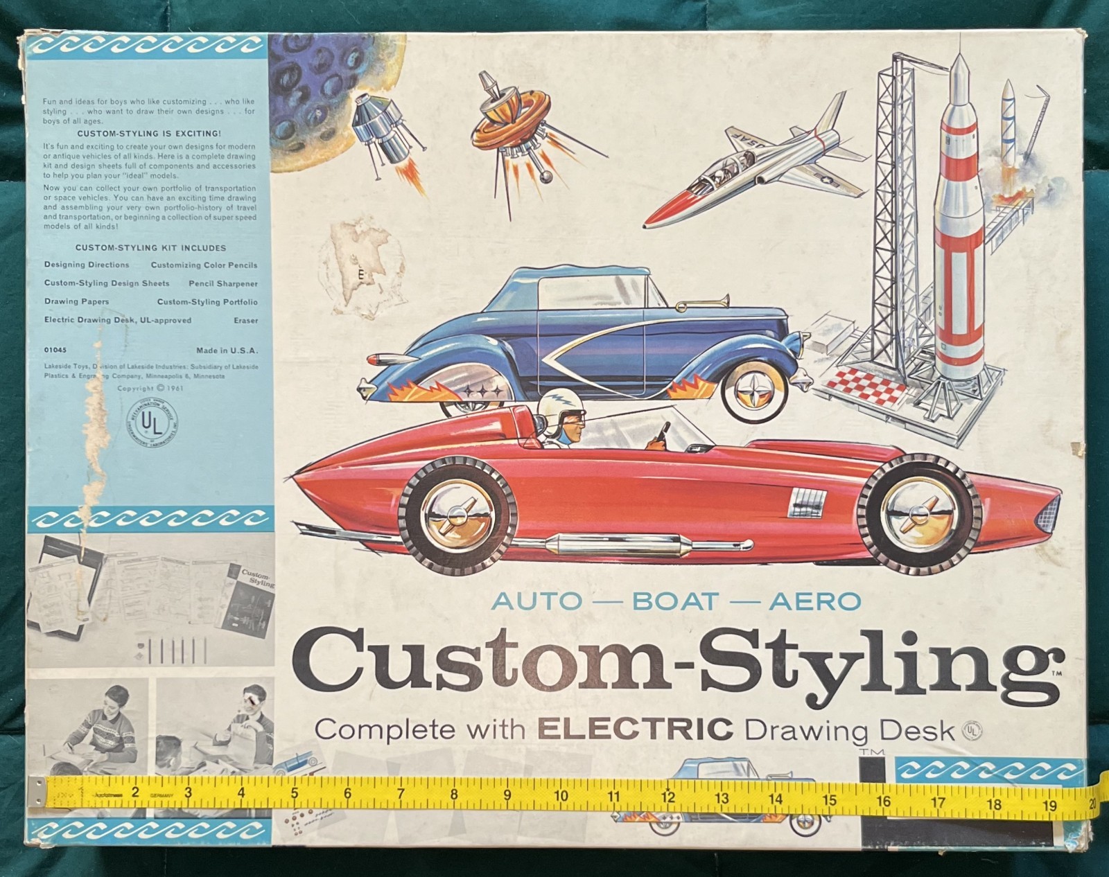 Lakeside Custom Styling Electric Drawing Desk 1961 tracing table auto boat aero