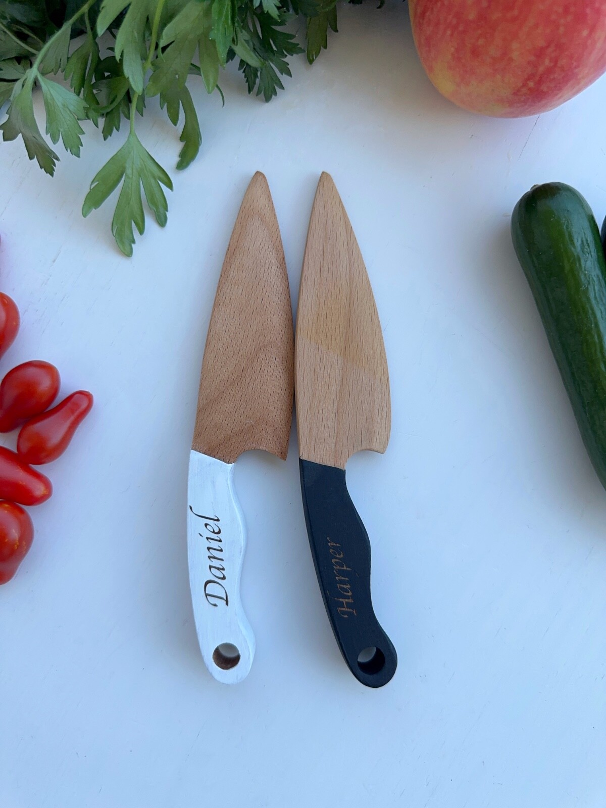 Personalized Montessori Knife for Kids, Wooden Toddler Knife, Educational Toy