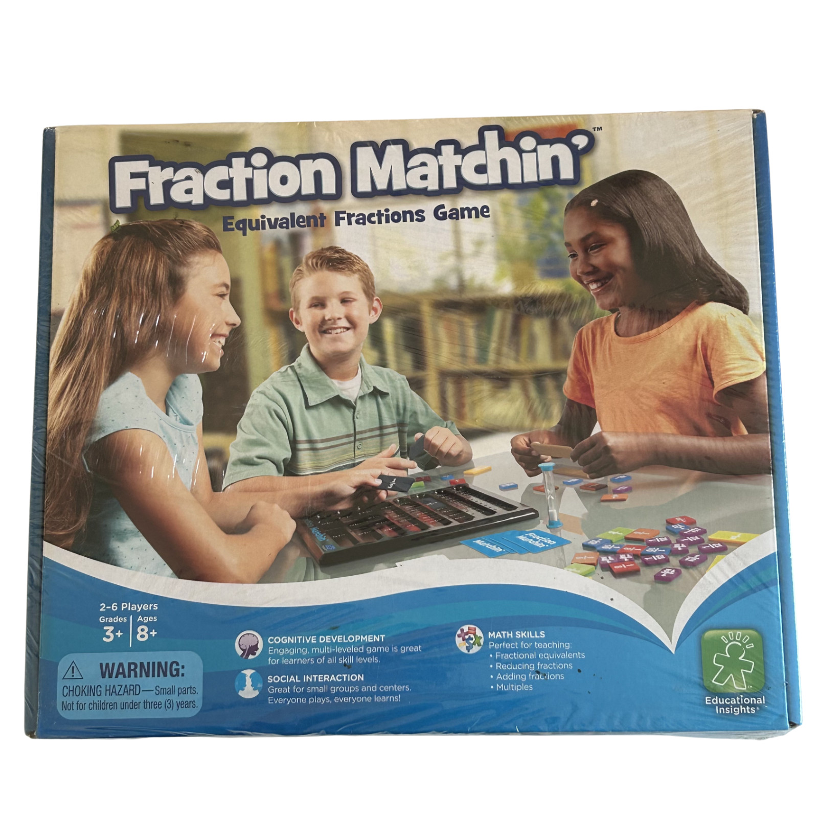 Fraction Matchin’ Equivalent Fractions Game, Educational Insights, Free Shipping