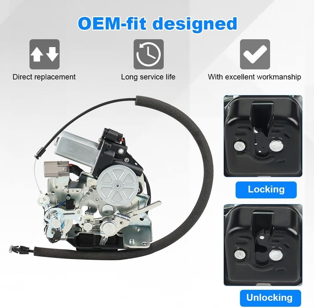Rear Tailgate Trunk Lock Actuator Compatible with 2008-2020 Dodge Grand Caravan