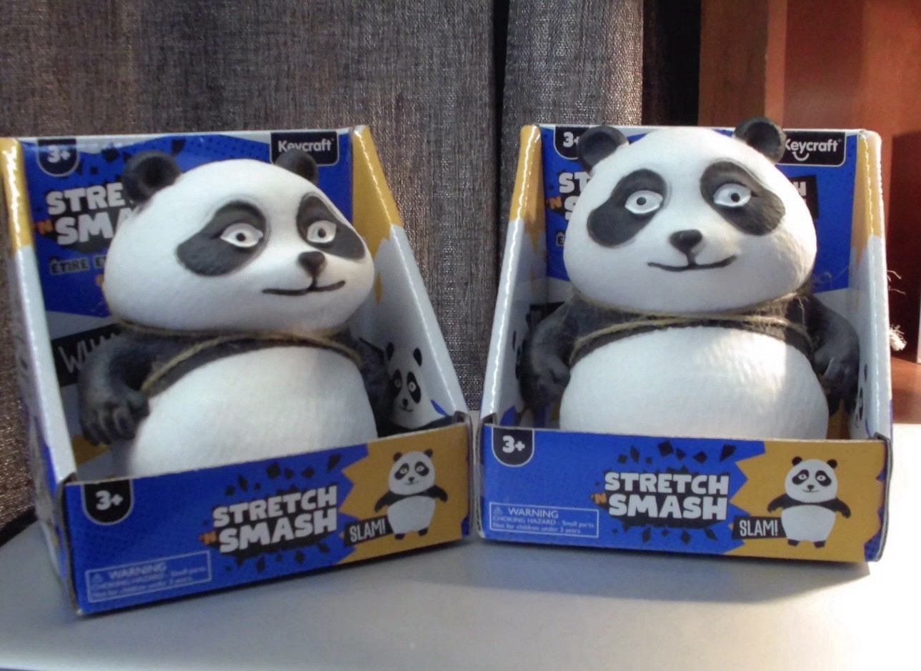 2 NEW Super Stretch Fidget Panda Sensory Stress Relief ADHD ASD Smash Slam TOYS