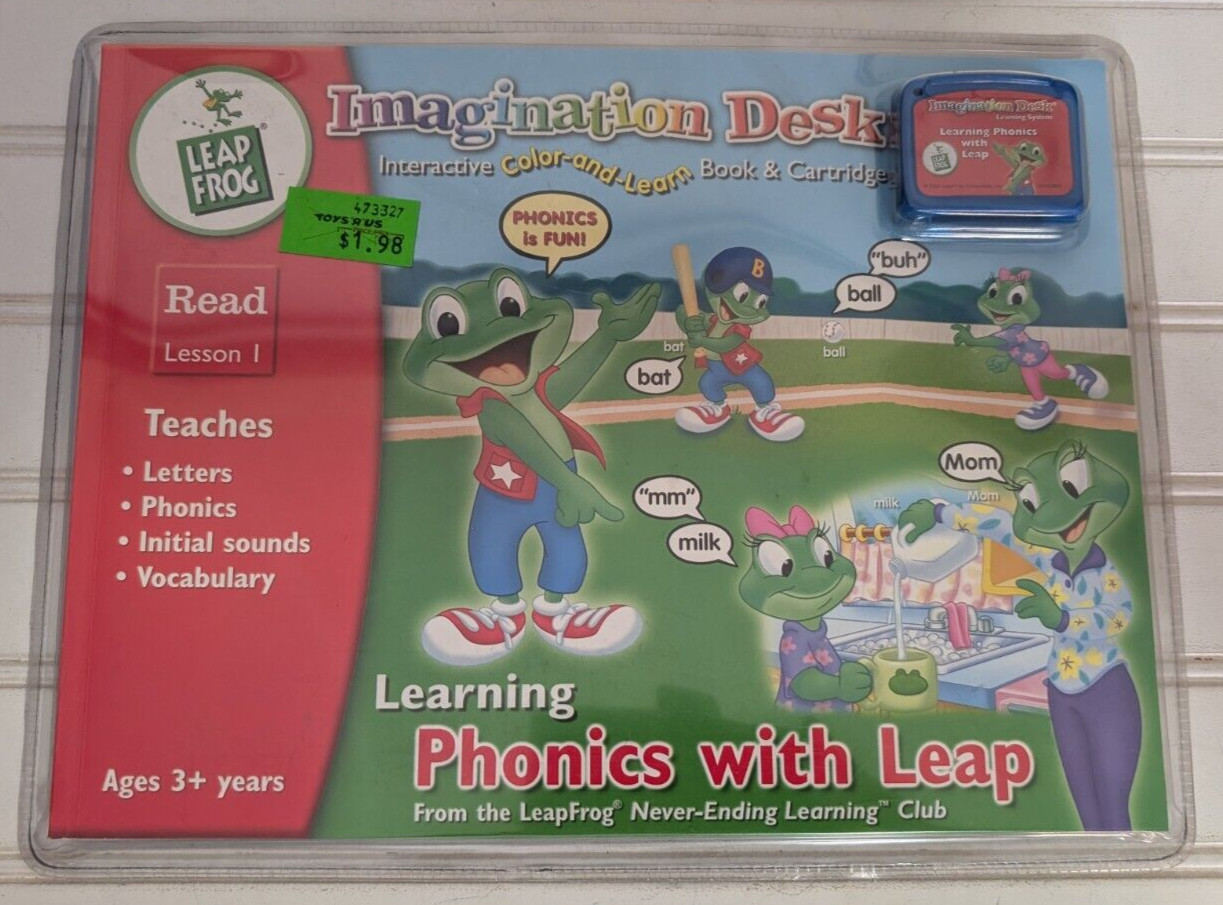 Leap Frog Imagination Desk «Learning Phonics with LEAP» Read Lesson 1 Ages 3+