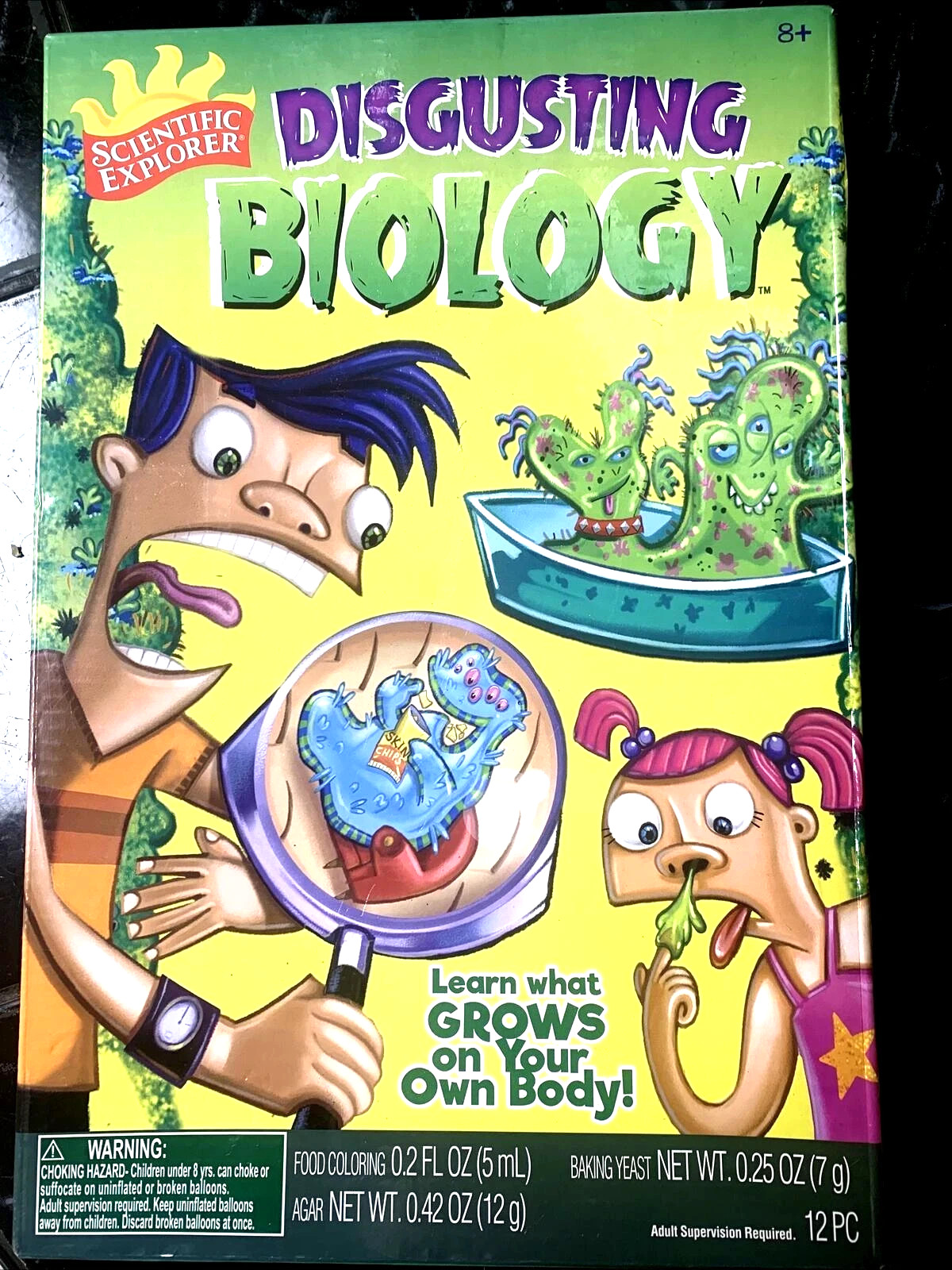 Scientific Explorer-DISGUSTING BIOLOGY-Kids Science Kit: What Grows On Your Body