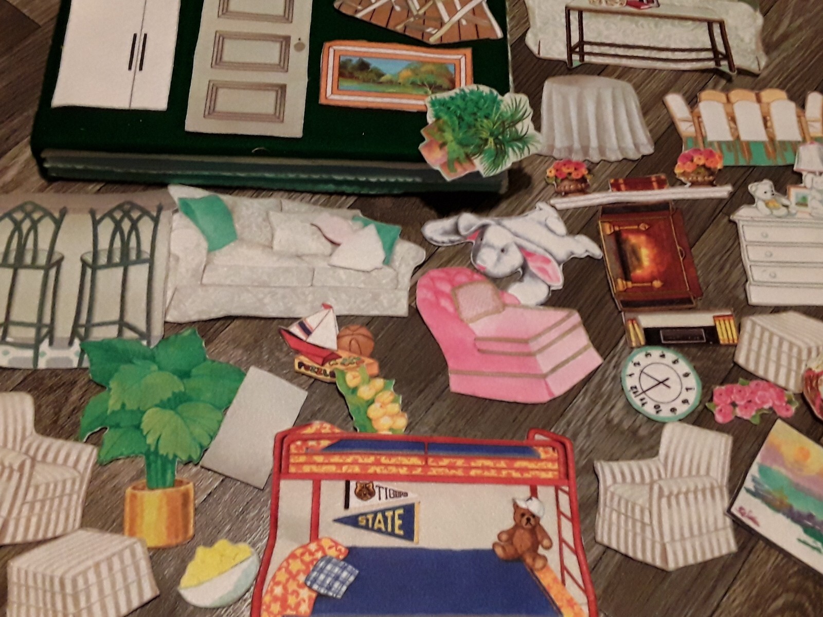 Flannel Quiet Book Handmade 4 scenes 36 pieces