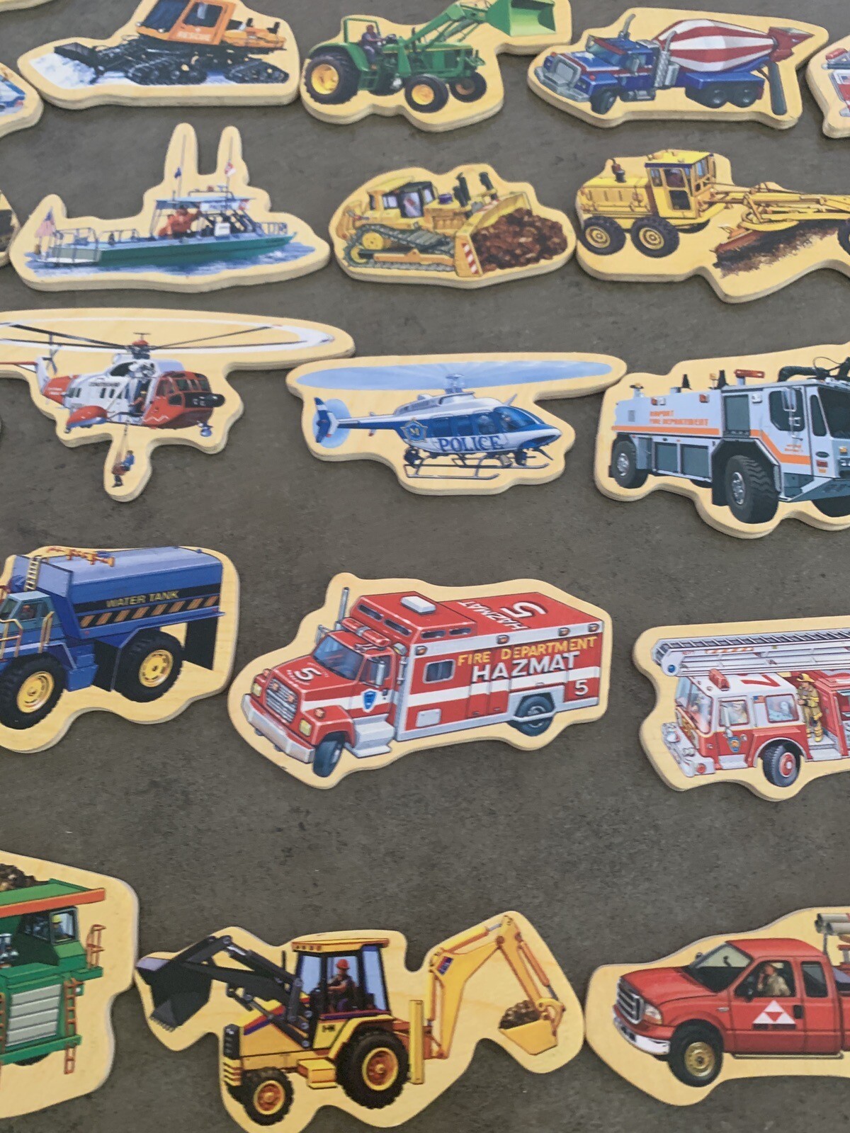 Lot Of 40 Vehicles Of All Kinds Magnets. Vintage Cars Fridge Magnets