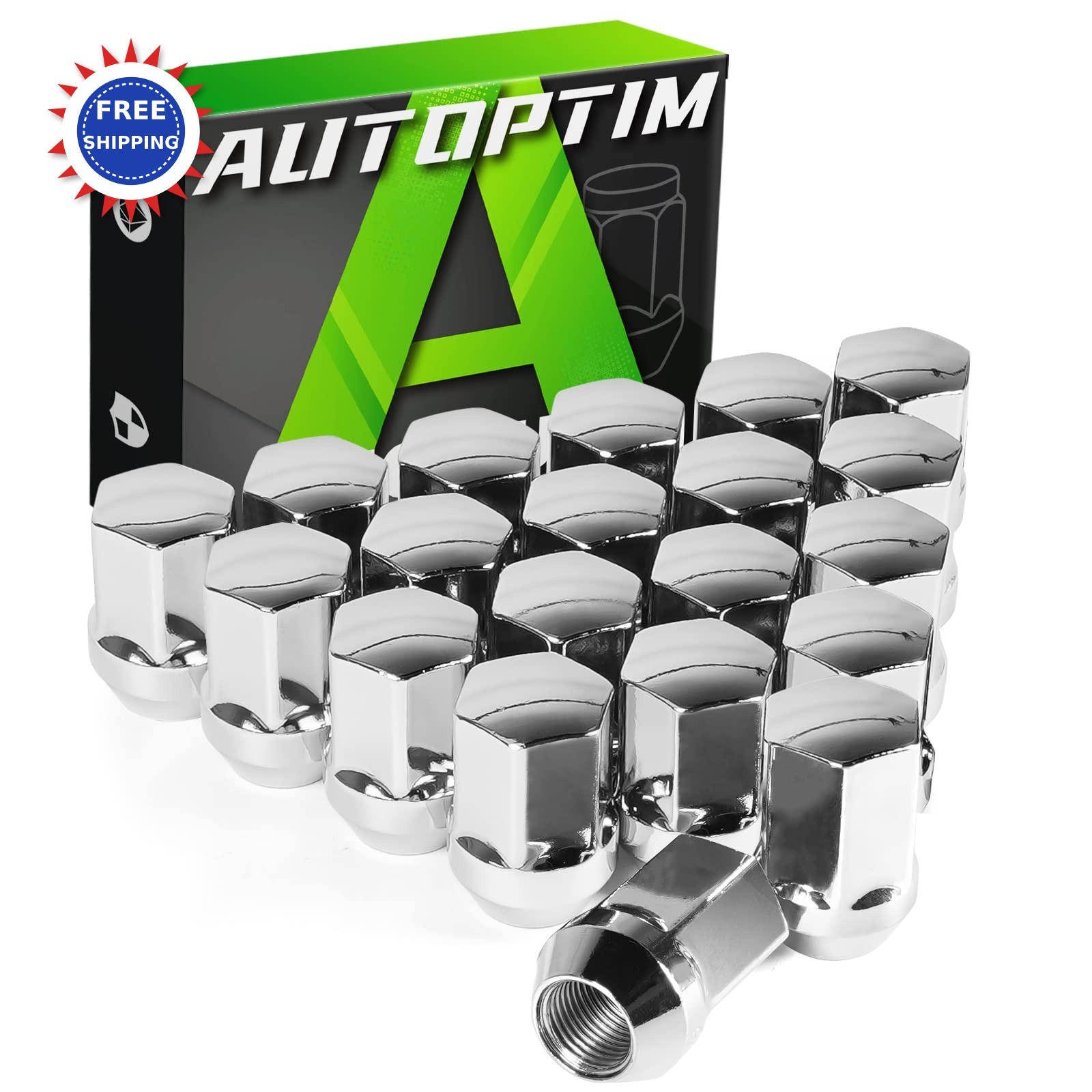 20PCS AUTOPTIM Lug Nuts 2002 2010 Dodge Ram 1500 2006 2010 Dodge Dakota 2004