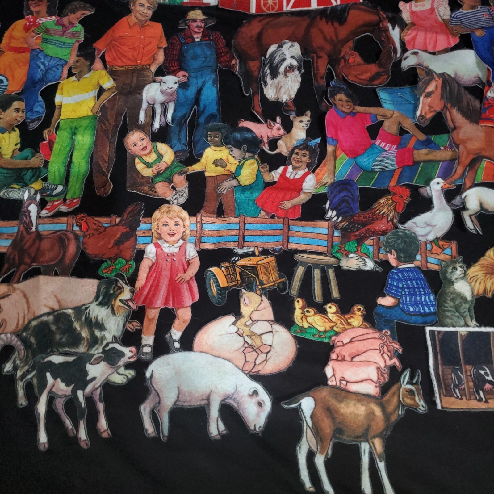 Vintage Felt Farm Storyboard Storytelling Lot, Educational, Homeschooling