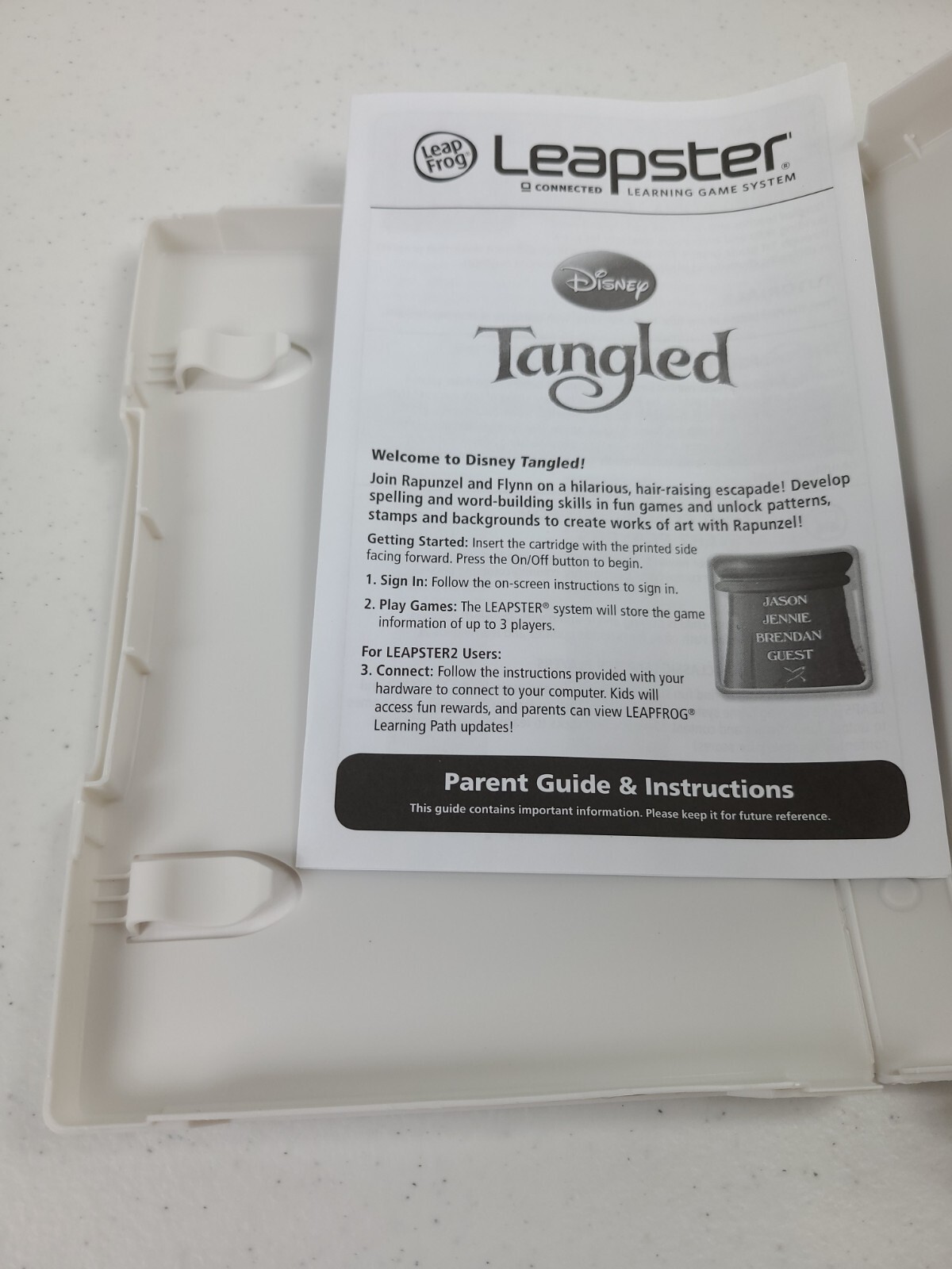 Disney Tangled LeapFrog Leapster Reading – Spelling Word Building Creativity 4-7