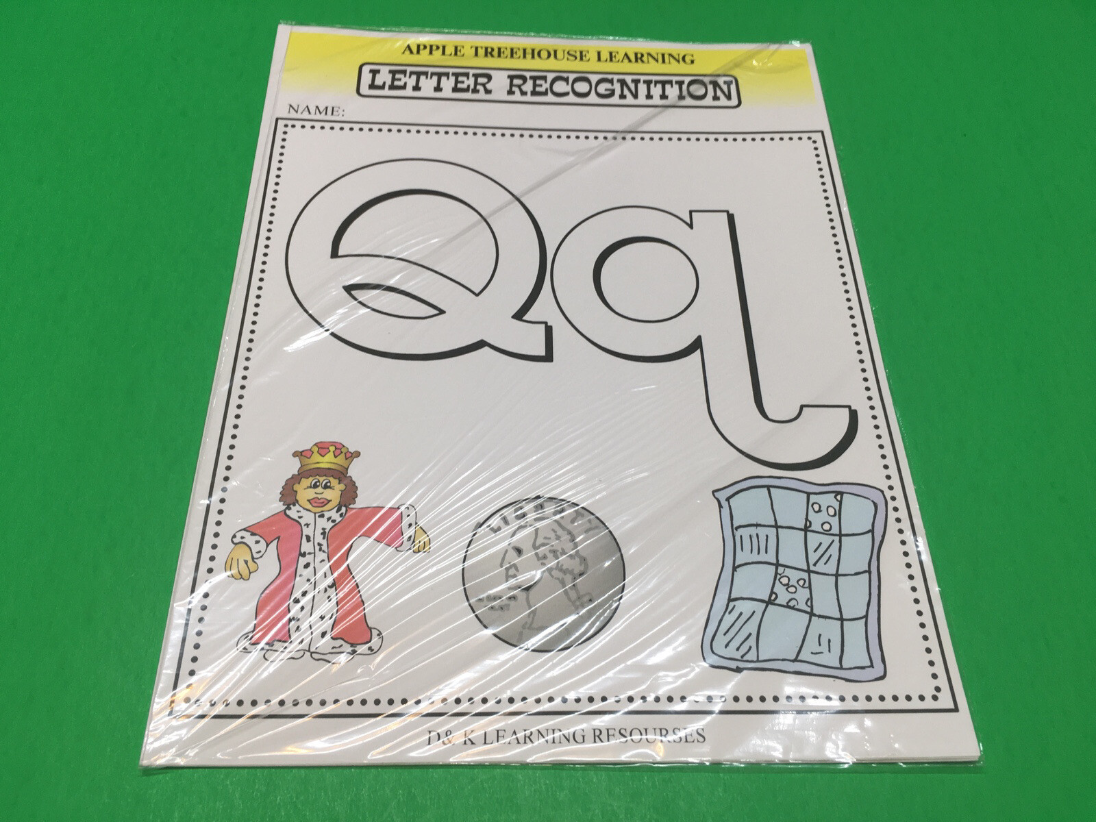 Letter Qq – Apple Treehouse Worksheets – Preschool Teaching supplies 20pgs