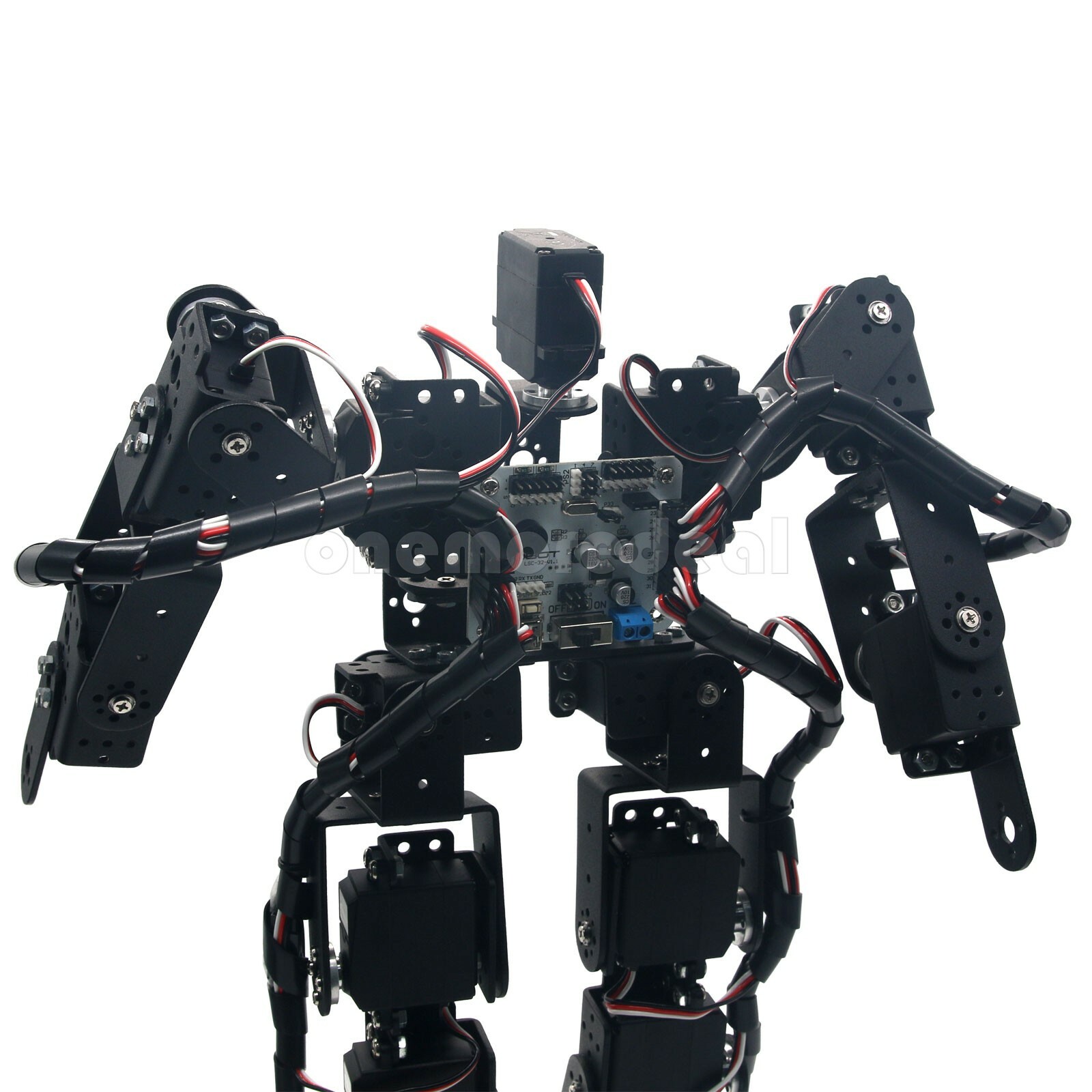Biped Robotic Educational Humanoid Robot Kit 17DOF Servo Bracket Ball Bearing US