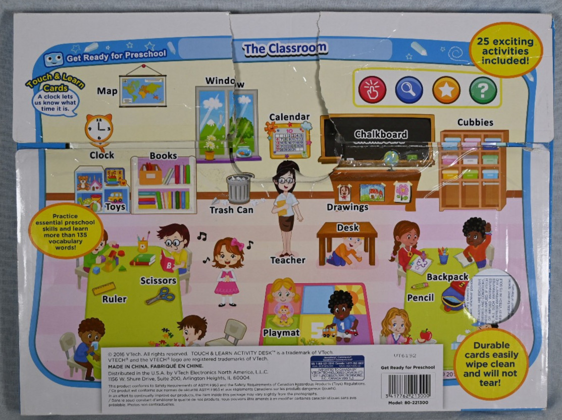 VTech Touch & Learn Activity Desk Deluxe Expansion Pack Get Ready for Preschool