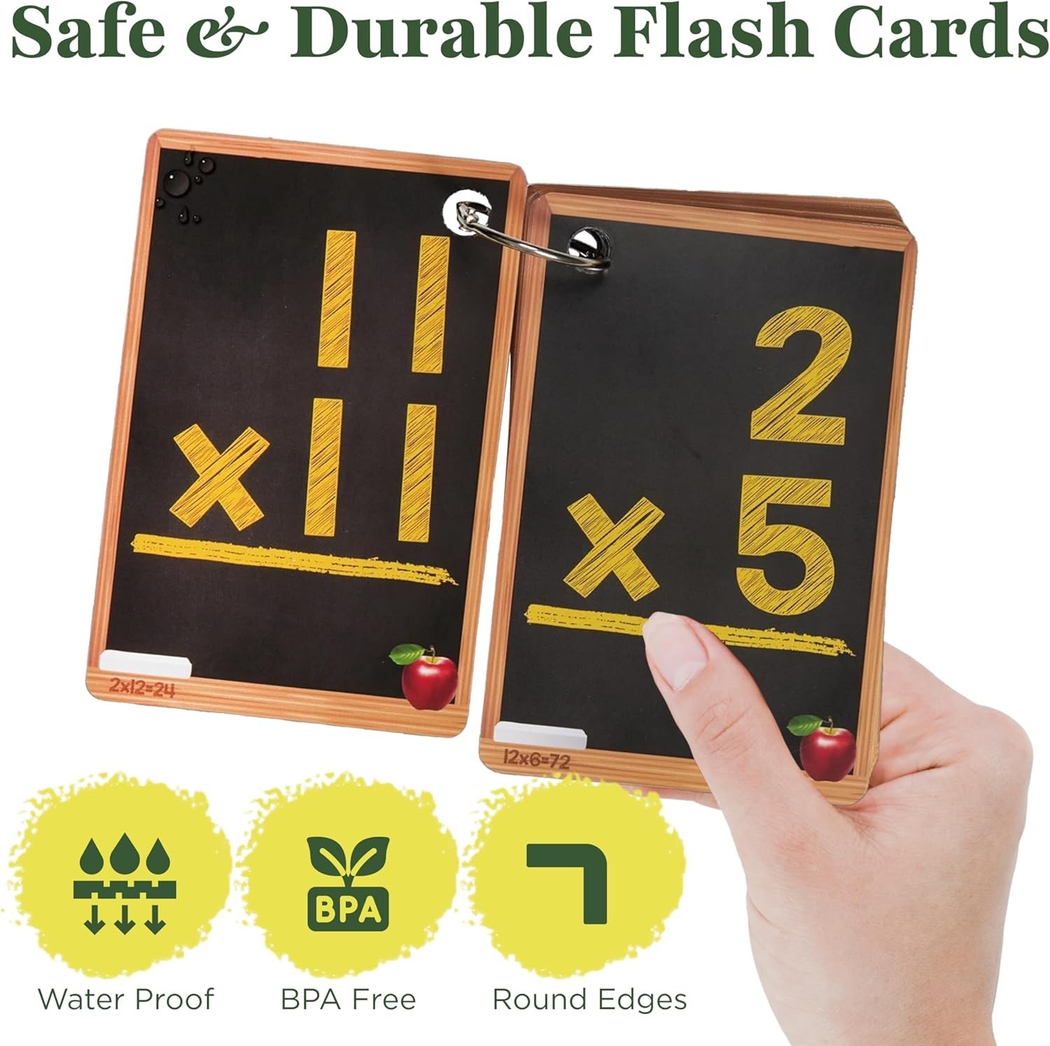 Color-Coded Math Flash Cards Set – 1st to 4th Grade Learning