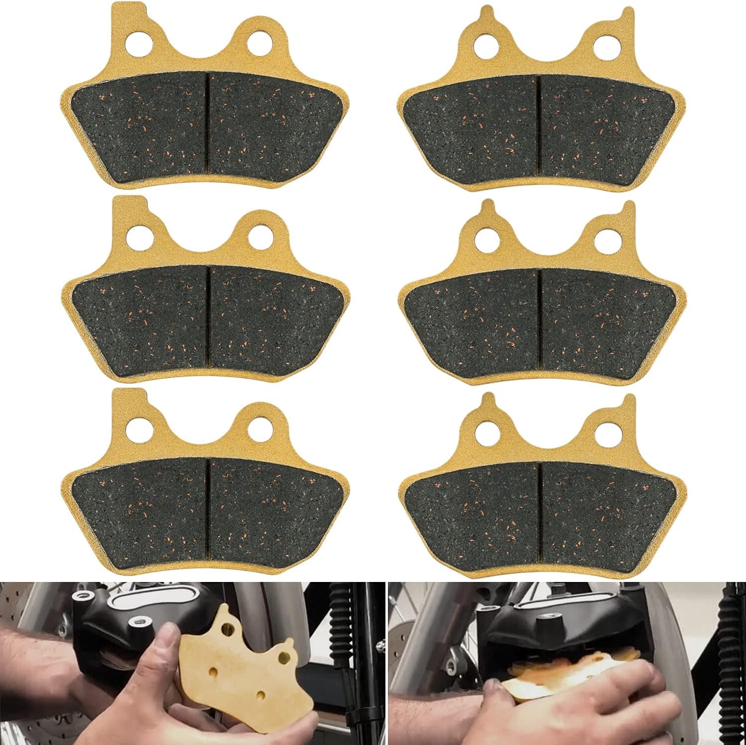 Brake Pads Heavy-duty Ceramics for Harley Davidson 2000-2007 Touring Flhtcu-i El