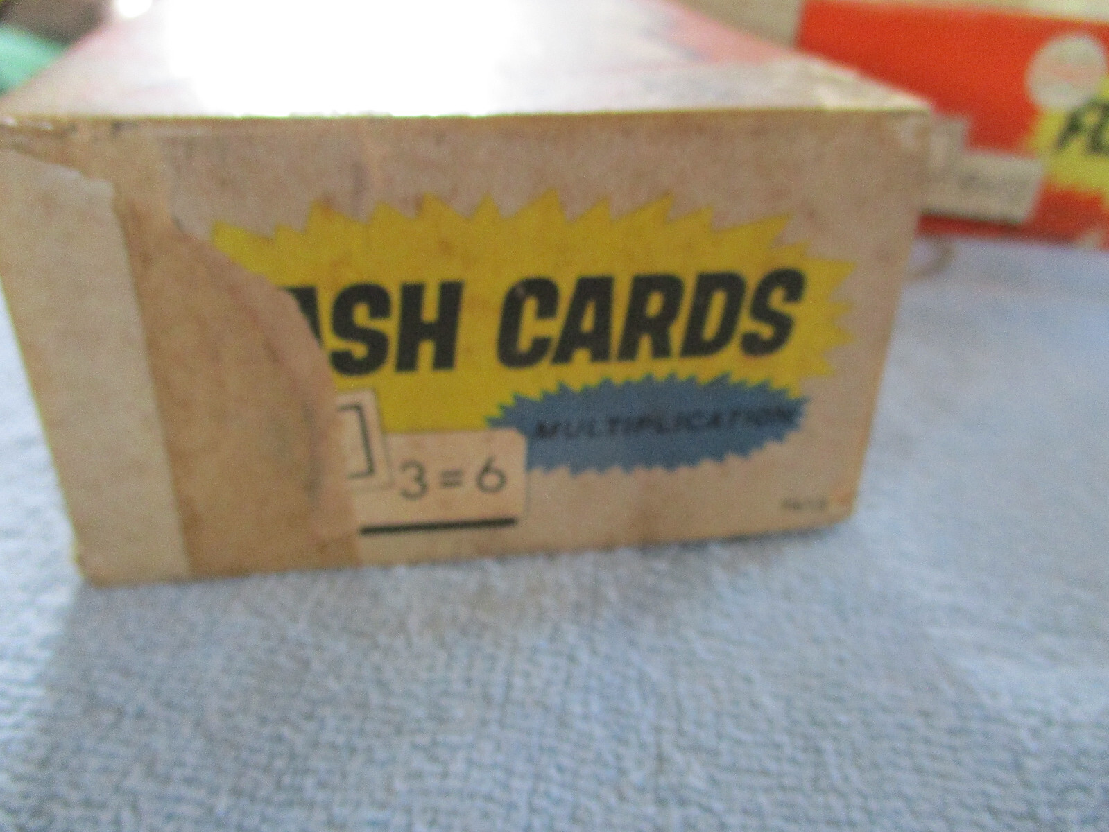 1964 Milton Bradley Flash Cards Addition 7611 And Multiplication 7613 Vintage