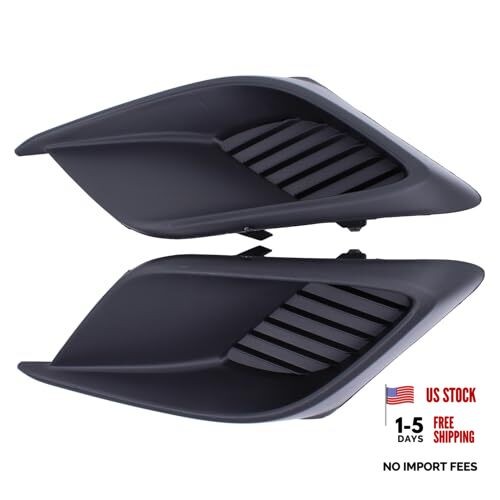 Front Right and Left Side Bumper Fog Light Covers for Mazda 3 2014-2016