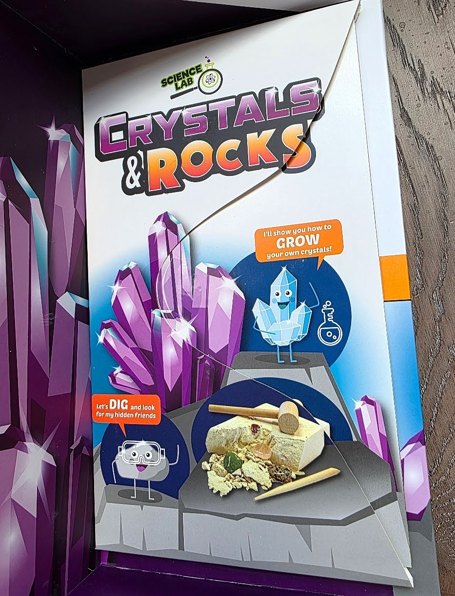 CRYSTALS & ROCKS LAB KIT, SPICEBOX STEM, MINERALS, GEMSTONES, CRYSTALS NIB