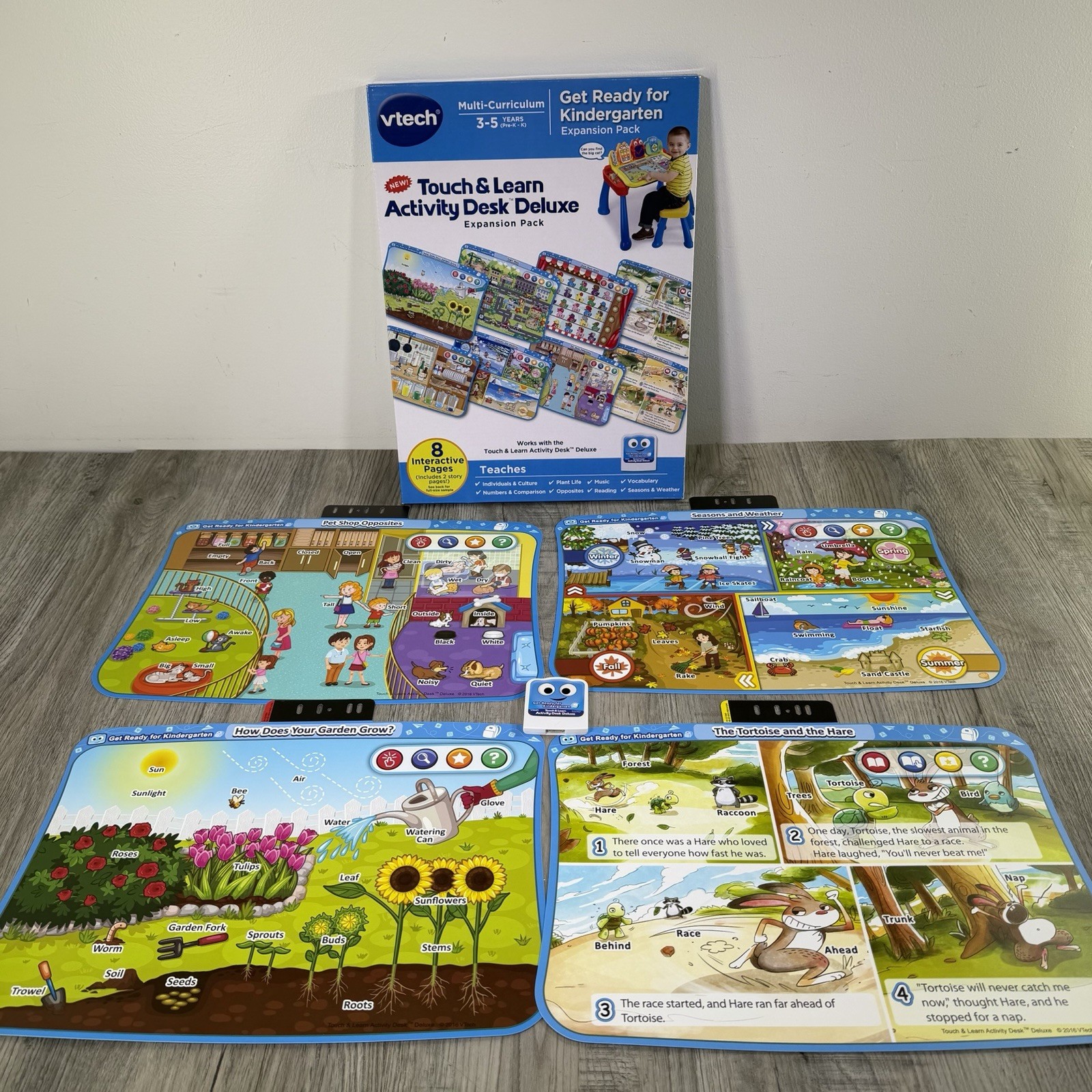 VTech Touch & Learn Activity Desk Deluxe Huge Bundle 8-Expansion Packs 64-Pages
