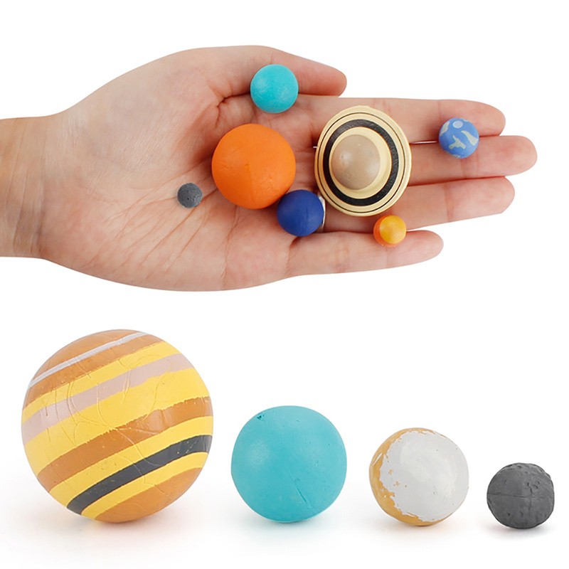 9 Pcs Solar System Plastic Cosmic Planet System Universe Model Educational T’Q6