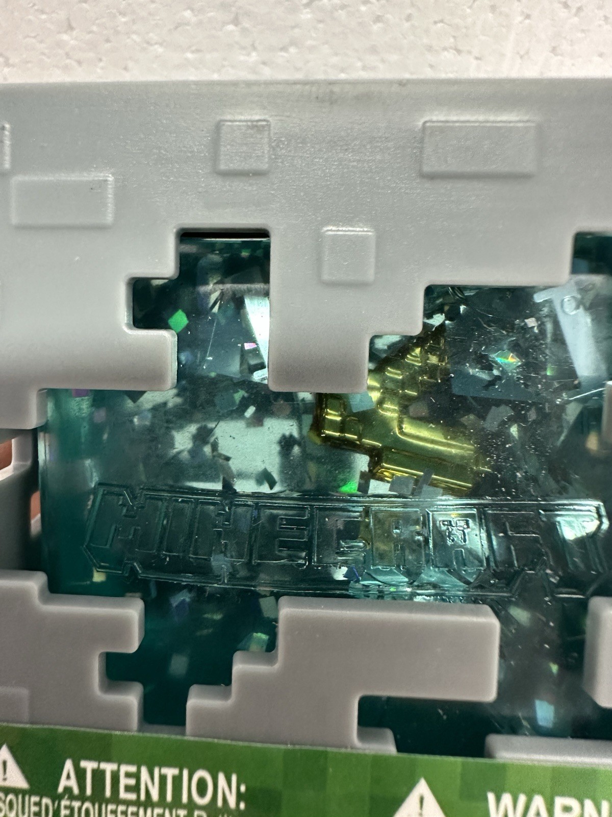 Minecraft Jelly Cube- Chase 1/48 W/GOLD Pickaxe – Viral Solid Squish NEW -TEAL