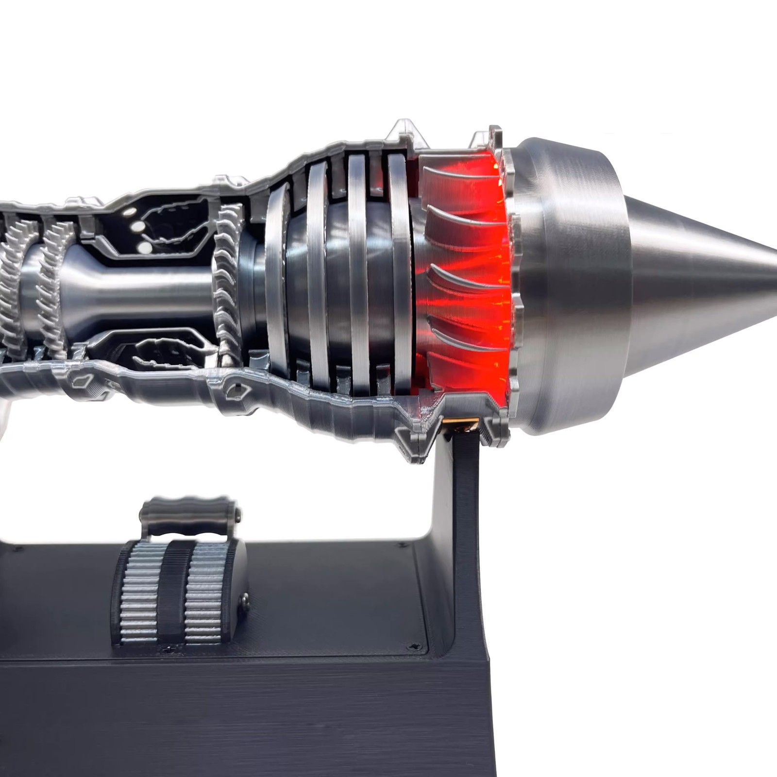 Lkjuyge Turbofan Jet Engine Model Kit – 28Cm A380 Tr900 Aircraft Engine Replica