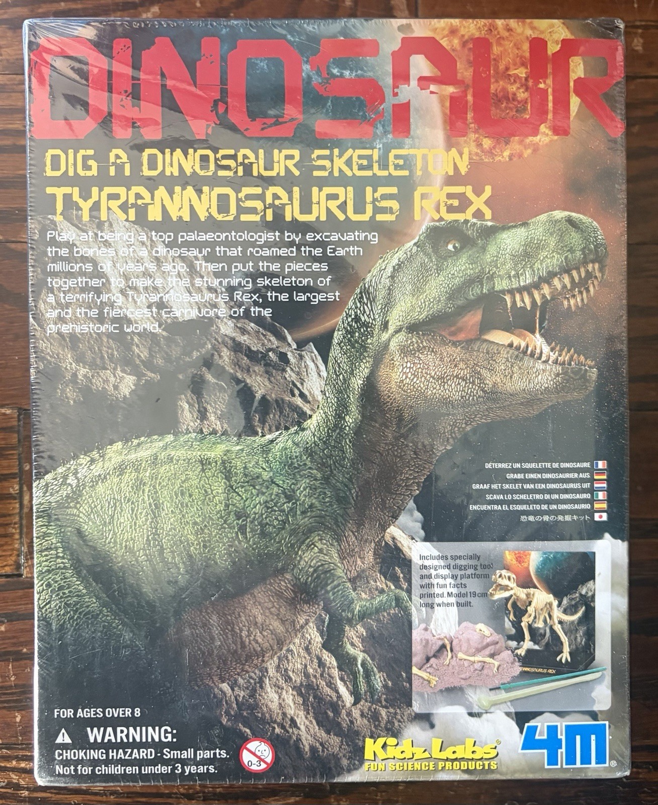 Kidz Labs Dig A Dino TRex Excavation Kit STEM Science Toy Dinosaur Fossil Sealed