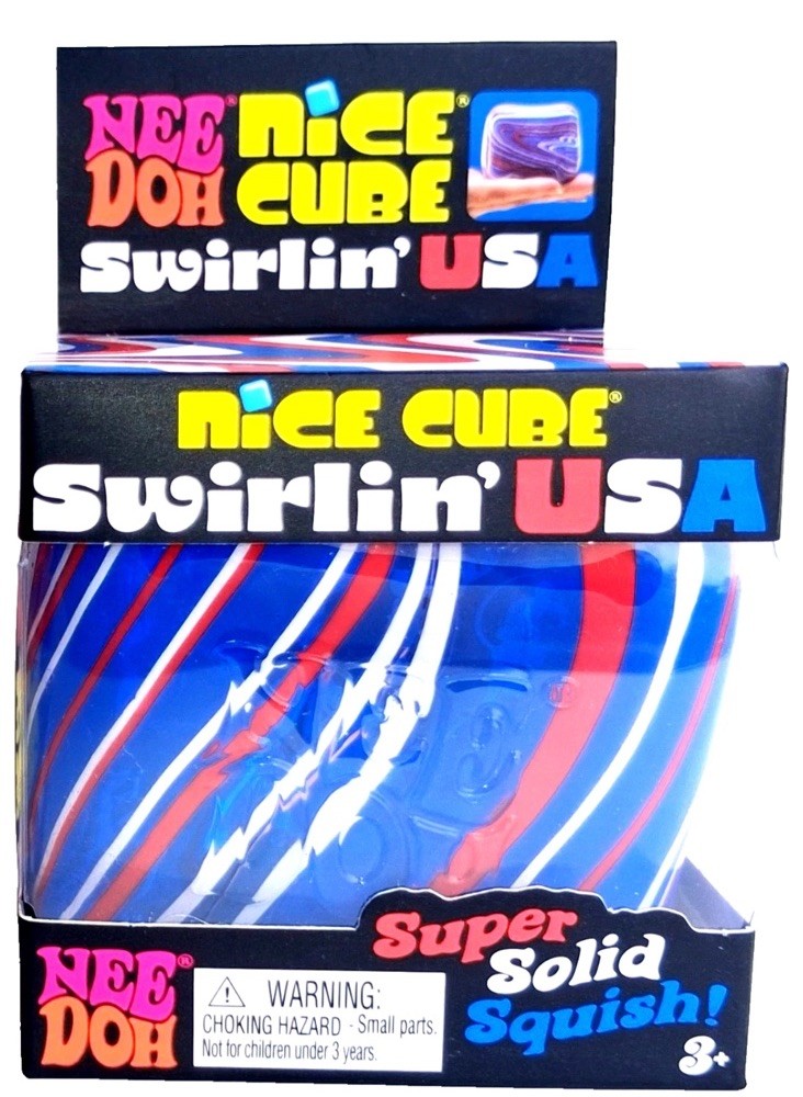 NEEDOH Nice Cube Swirlin’ USA Limited Edition 🇺🇸 RED WHITE BLUE