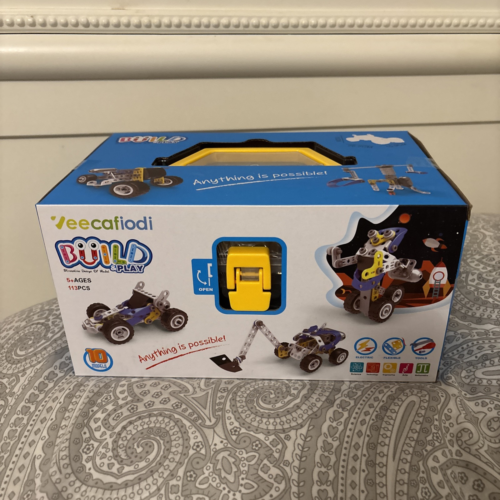 STEM Toys for 5+ Boys 10 in 1 Electric Building Toys, Educational Science Kit