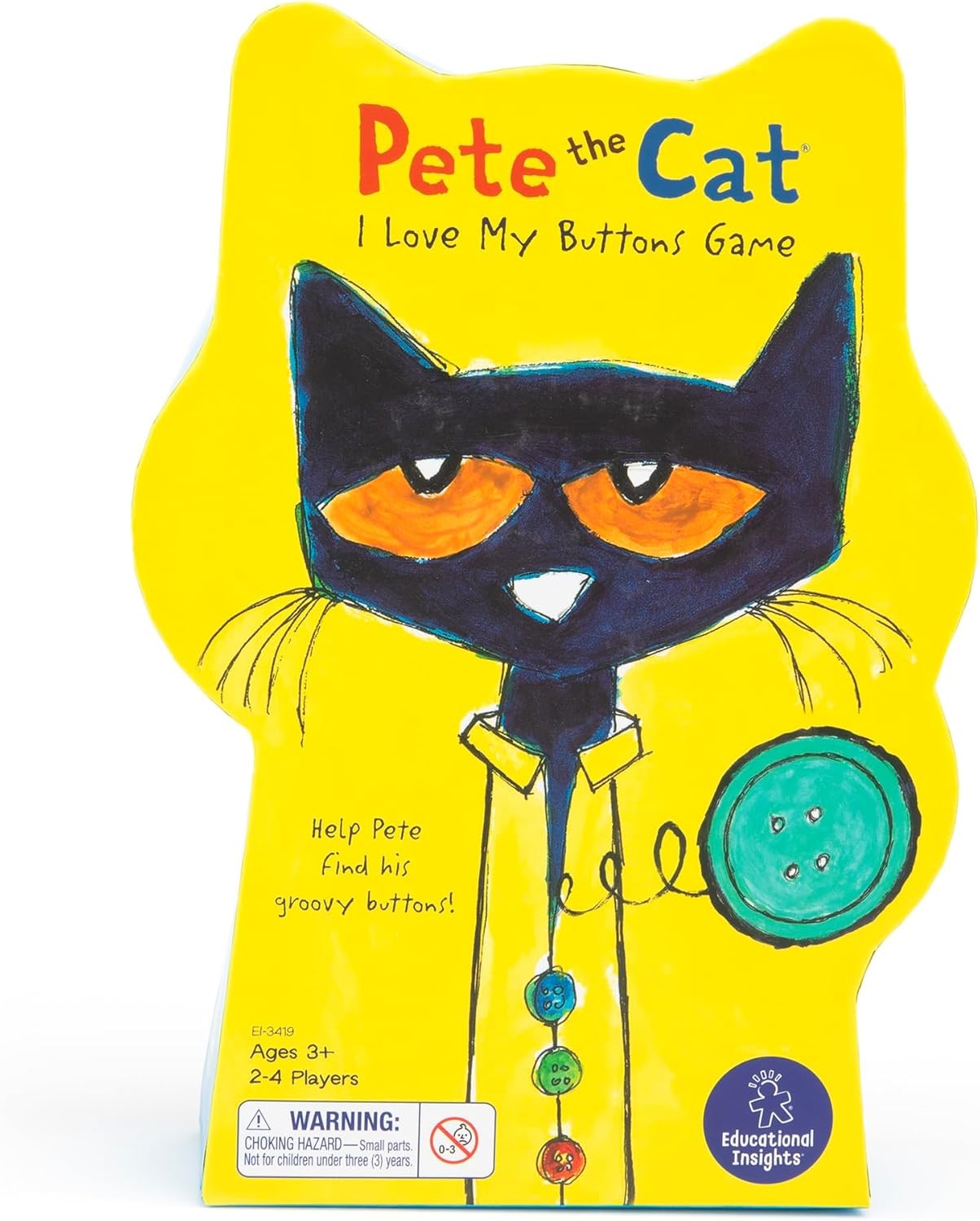 Educational Insights Pete The Cat I Love My Buttons Game