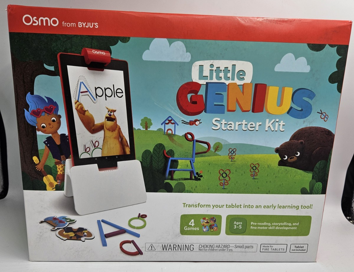 Osmo Little Genius Starter Kit for Fire Tablet (Ages 3-5) – 4 Games – NEW SEALED
