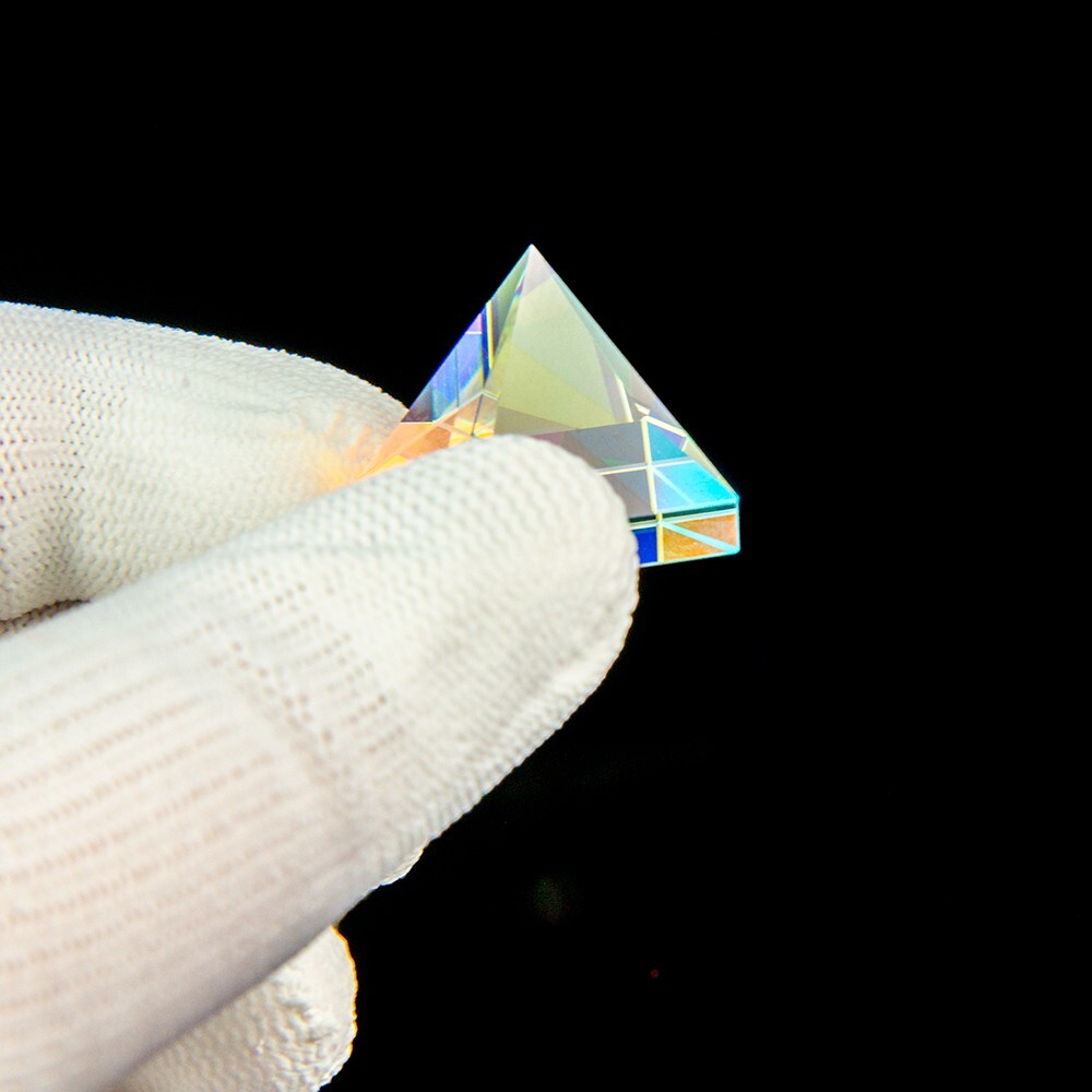 20Mm Rainbow Optical Glass Crystal Pyramid Prism Synchromatic Prism Sciences