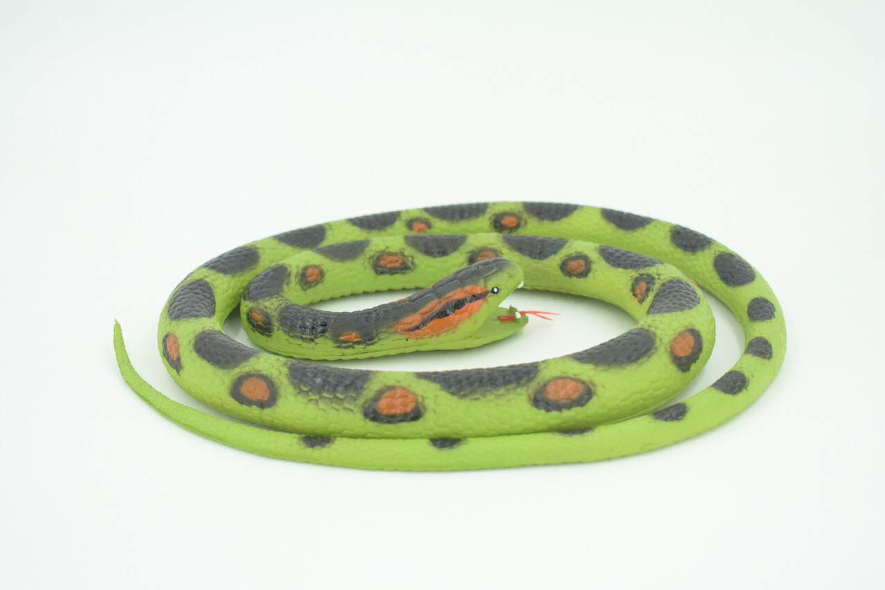 Anaconda Snake Toy, Rubber Snake, Realistic Painted Model, Gift, 42″ WR24 BB316