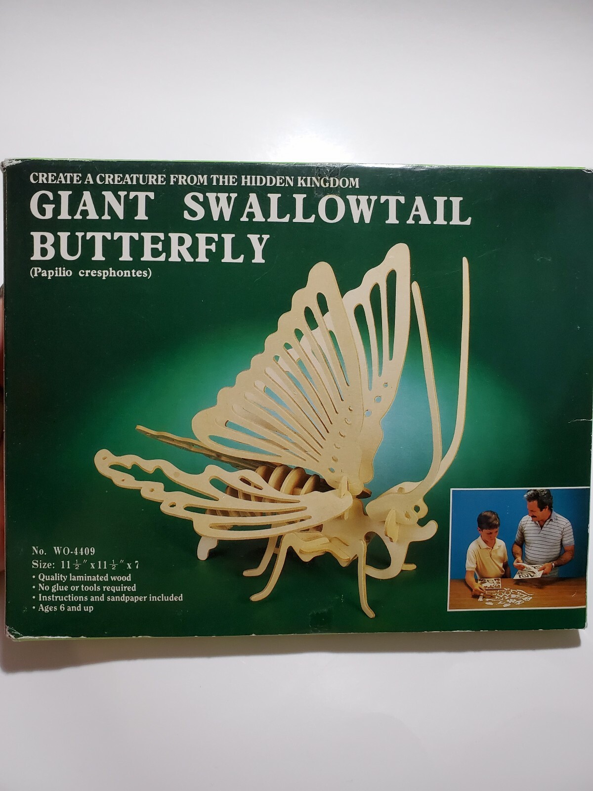 Giant Swallowtail Butterfly Animal 3D Wood STEAM DIY Wooden Model Crafts Safari