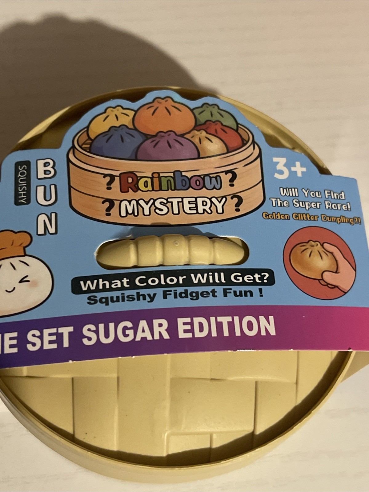 Mystery Rainbow Squishy Bun Sensory Toy Sugar Edition Blind 1ct New! 10 Left