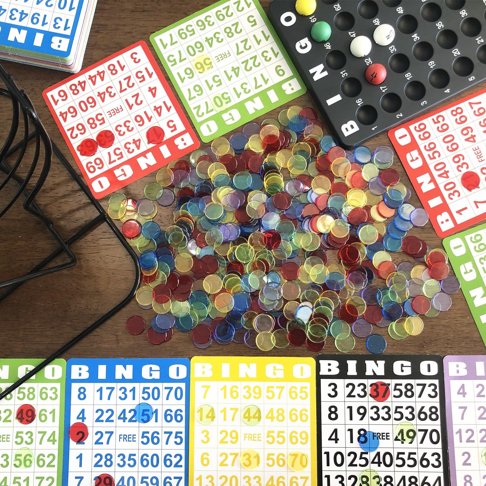 500 Pieces 3/4 Inch Transparent Counting Chips for Bingo Game, Party, Classro…