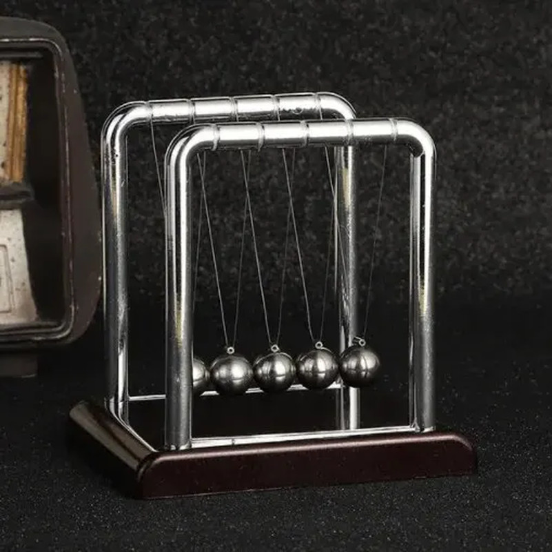 Newton’s Cradle Steel Balance Balls Physics Pendulum Desk Toy Stress Relief Deco