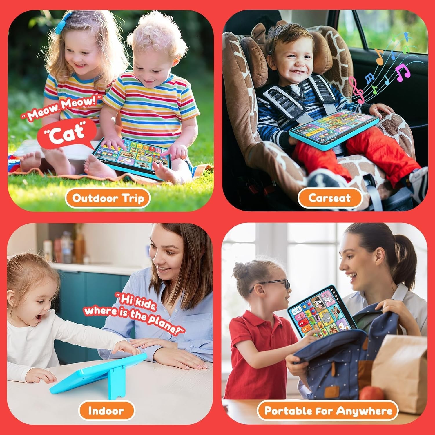 Interactive Montessori Learning Tablet – Music, Sound & Speech Therapy Fun