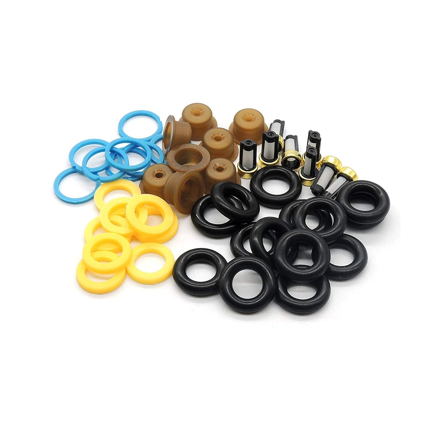 HiSport Fuel Injector Seal Kits Compatible with Ford Mercury Lincoln Jeep V8 5.4