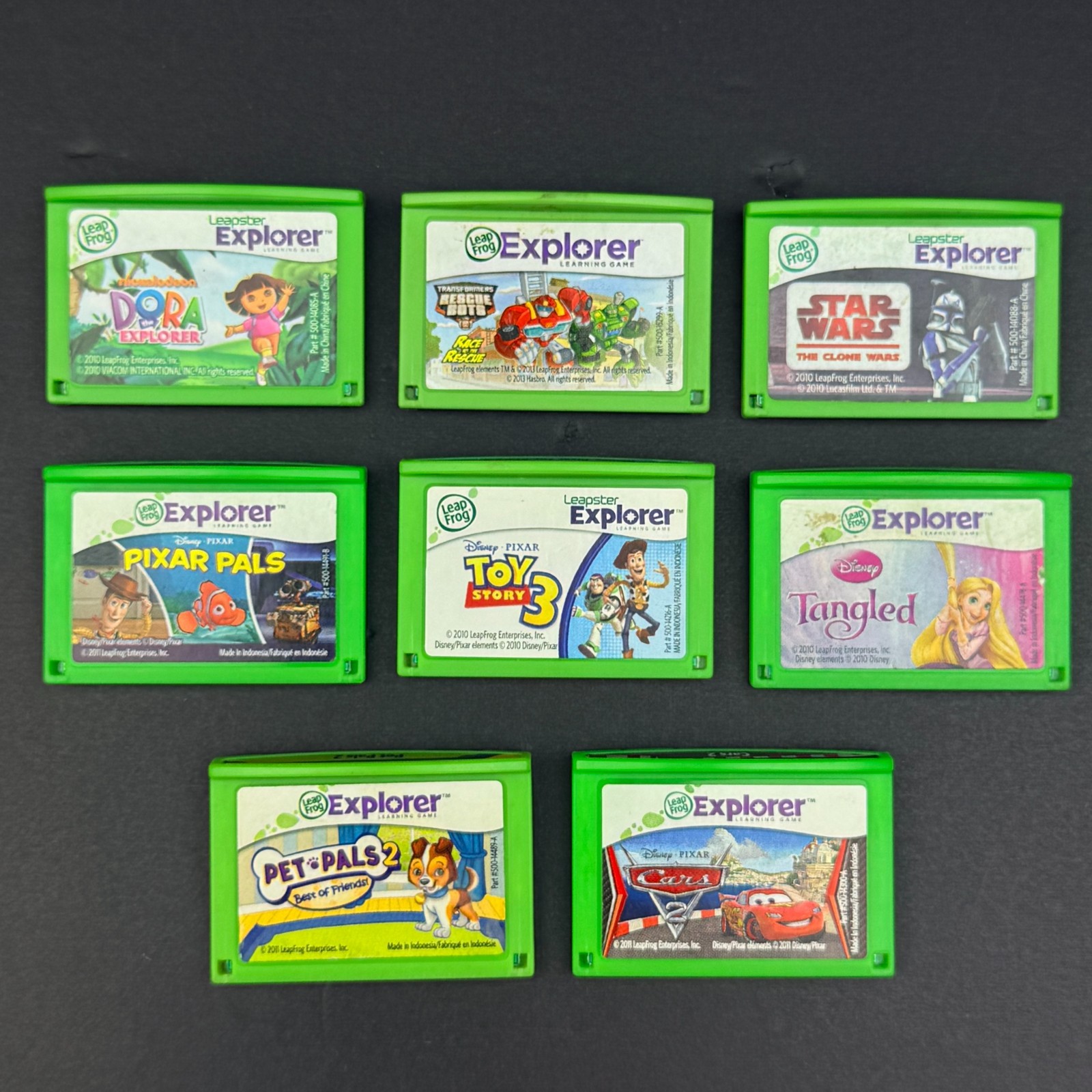 Leapster Explorer 8 Games LOT Leapfrog Leap Pad Learning Cartridges Only – PIXAR