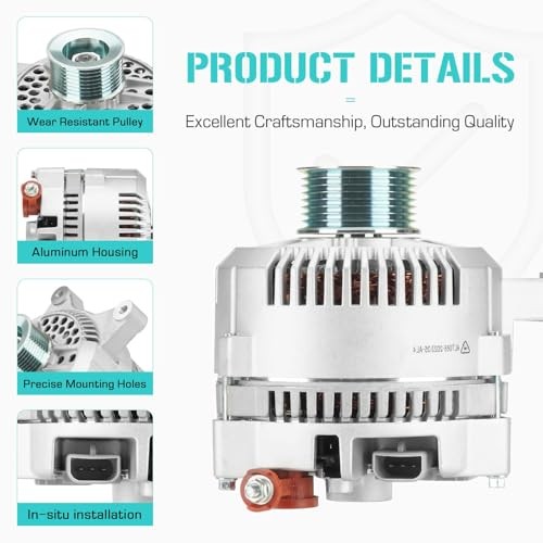 New Alternator 4.6L 5.4L Fit for Ford F150 1997-2002, for E-Series Vans E-150