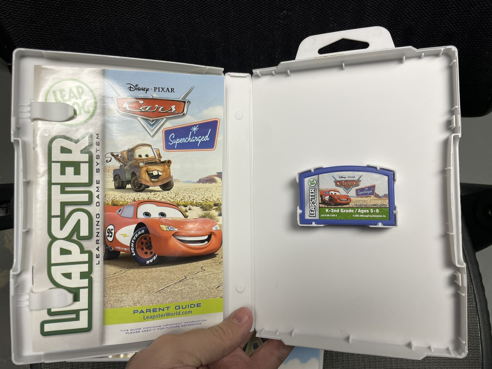 4 Leapfrog Leapster Game Cartridge Lot, Cars, My Amusement Park, Up, Wall-e