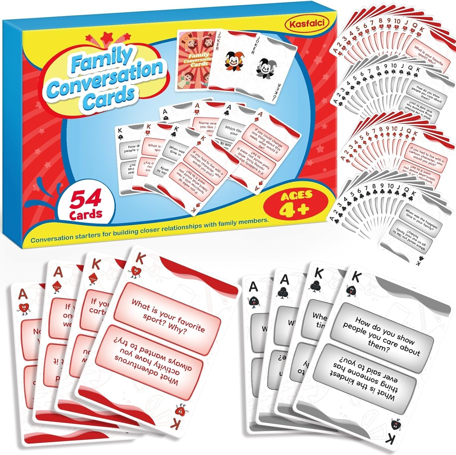 Lightweight Family Conversation Starter Cards – Fun for Ages Kids to Adults