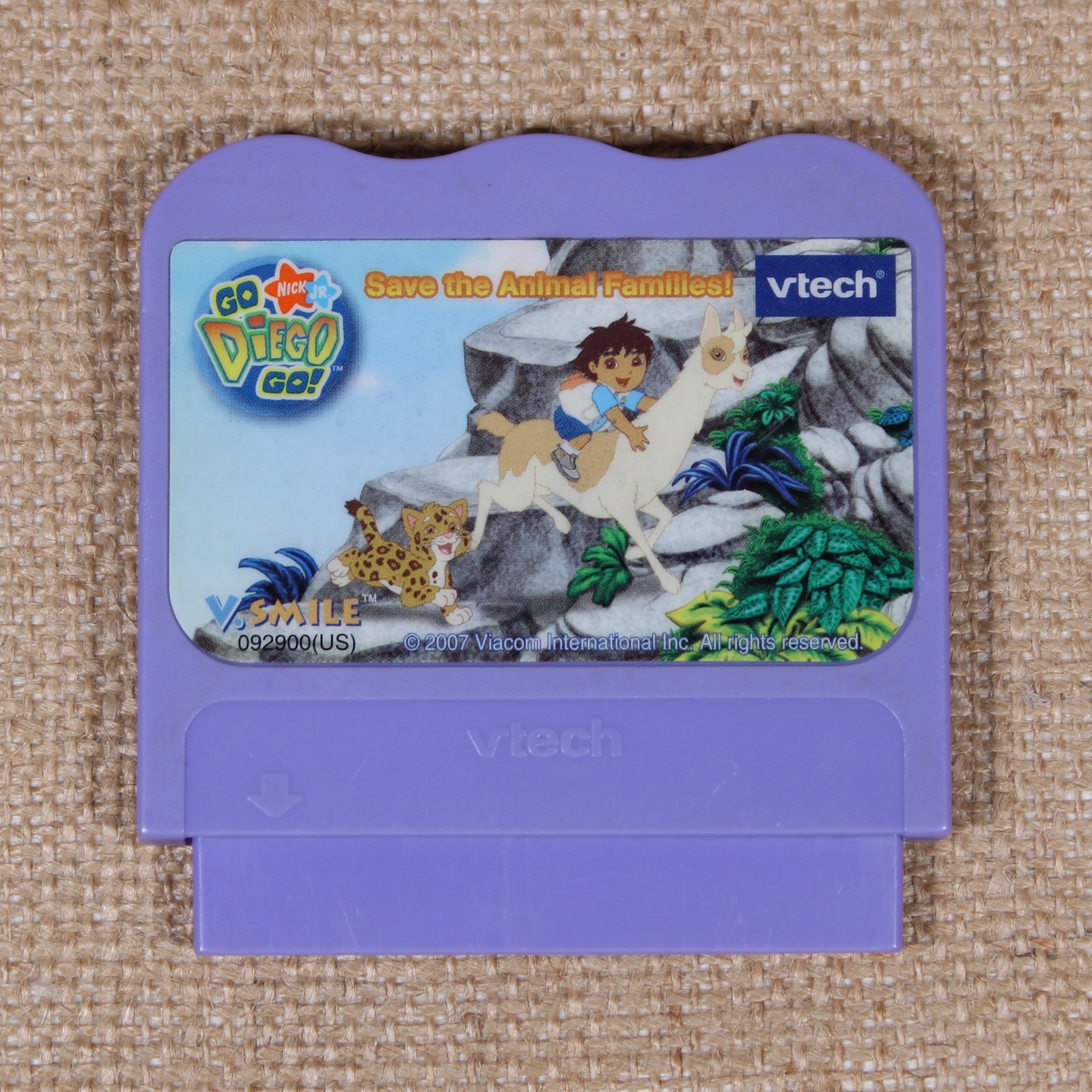 Vtech V.smile Go Diego Go Save the Animal Families Game Cartridge
