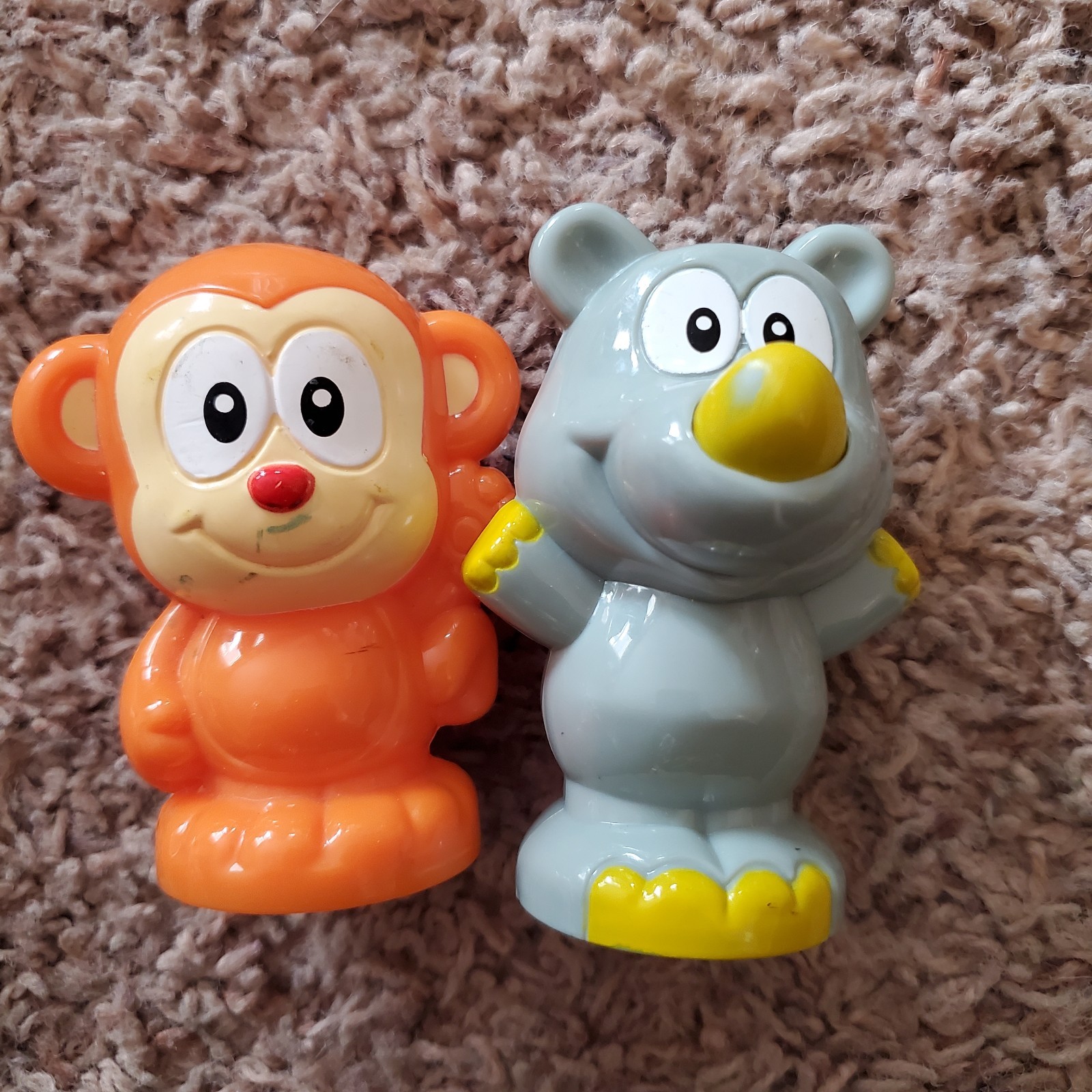 VTECH Smartville Treehouse or Train Animal Replacement Figures Lot Monkey Rhino