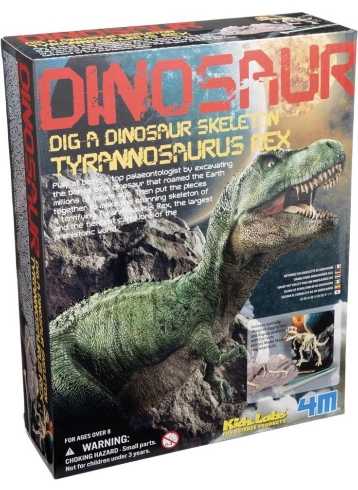 4M KidzLabs Dig A Dino Tyrannosaurus Rex Paleontology Skeleton Fossil Dinosaur