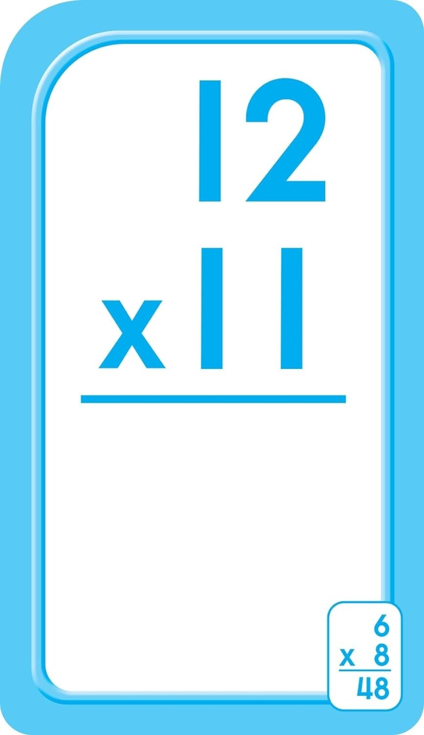 School Zone – Multiplication 0-12 Flash Cards – Ages 8+, 3rd Grade, 4th Grade, E