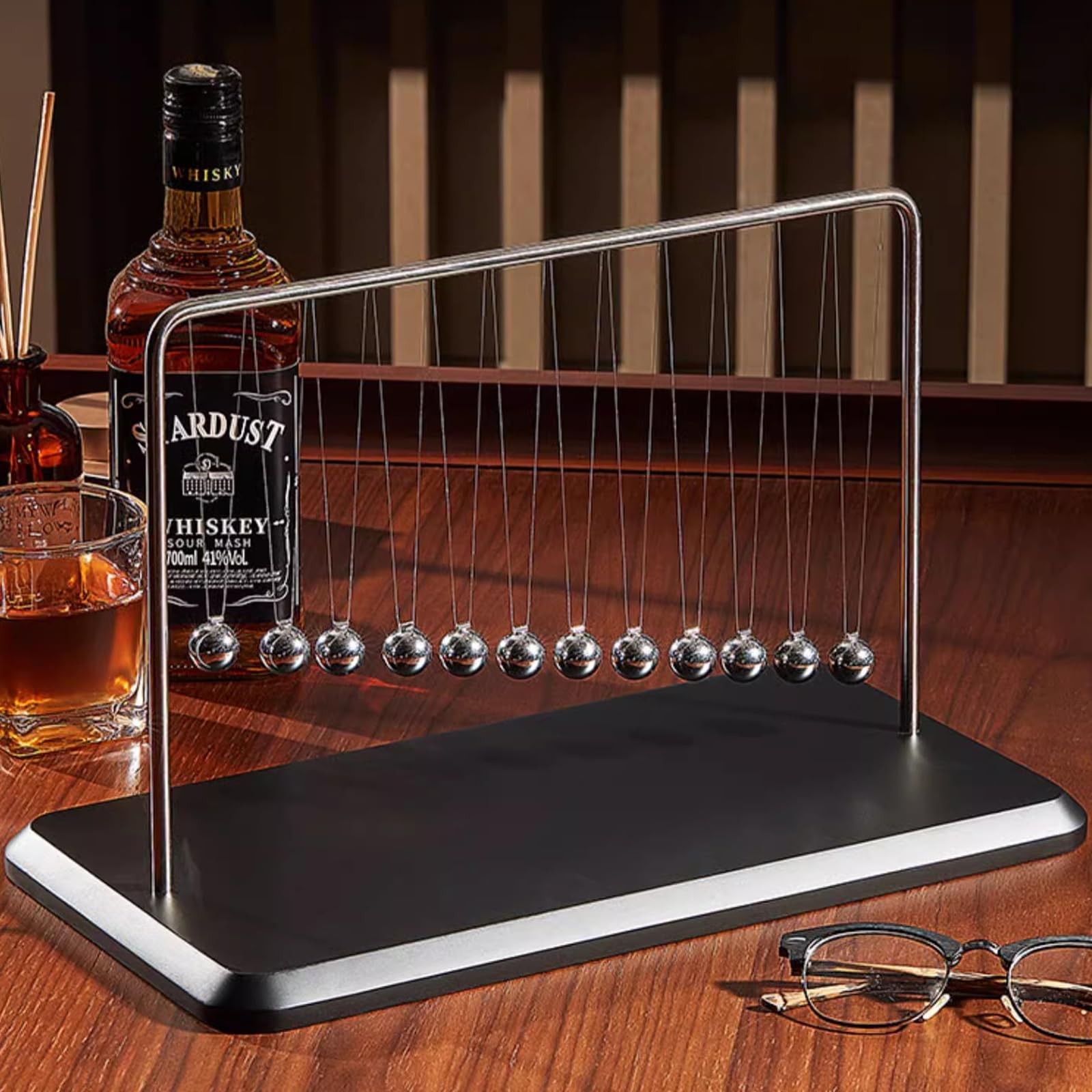 12-Pendulum Wave Kinetic Desk Decor