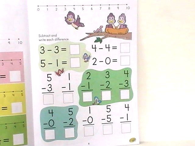 ALPHABET, PHONICS,SUBTRACTION, WORKBOOKS CRAYOLA Pre-K-1st Set-3 NEW