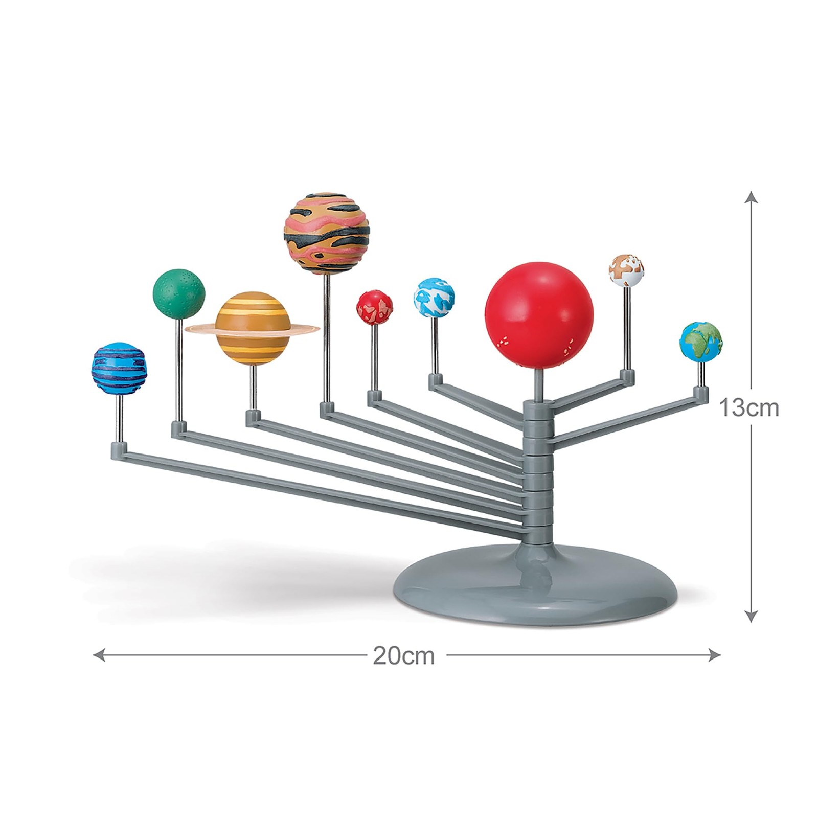 : Solar System Planetarium – Assemble Your Own 11.8″ Model, Snap-Together, Gl…