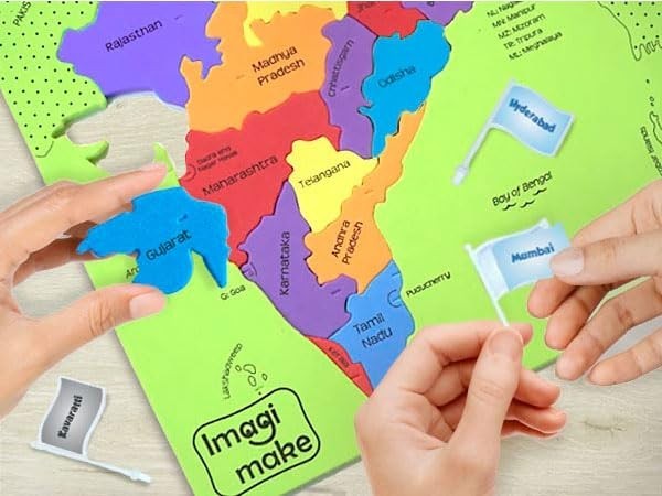 Mapology India with State Capitals – Educational Toy & Learning Aid