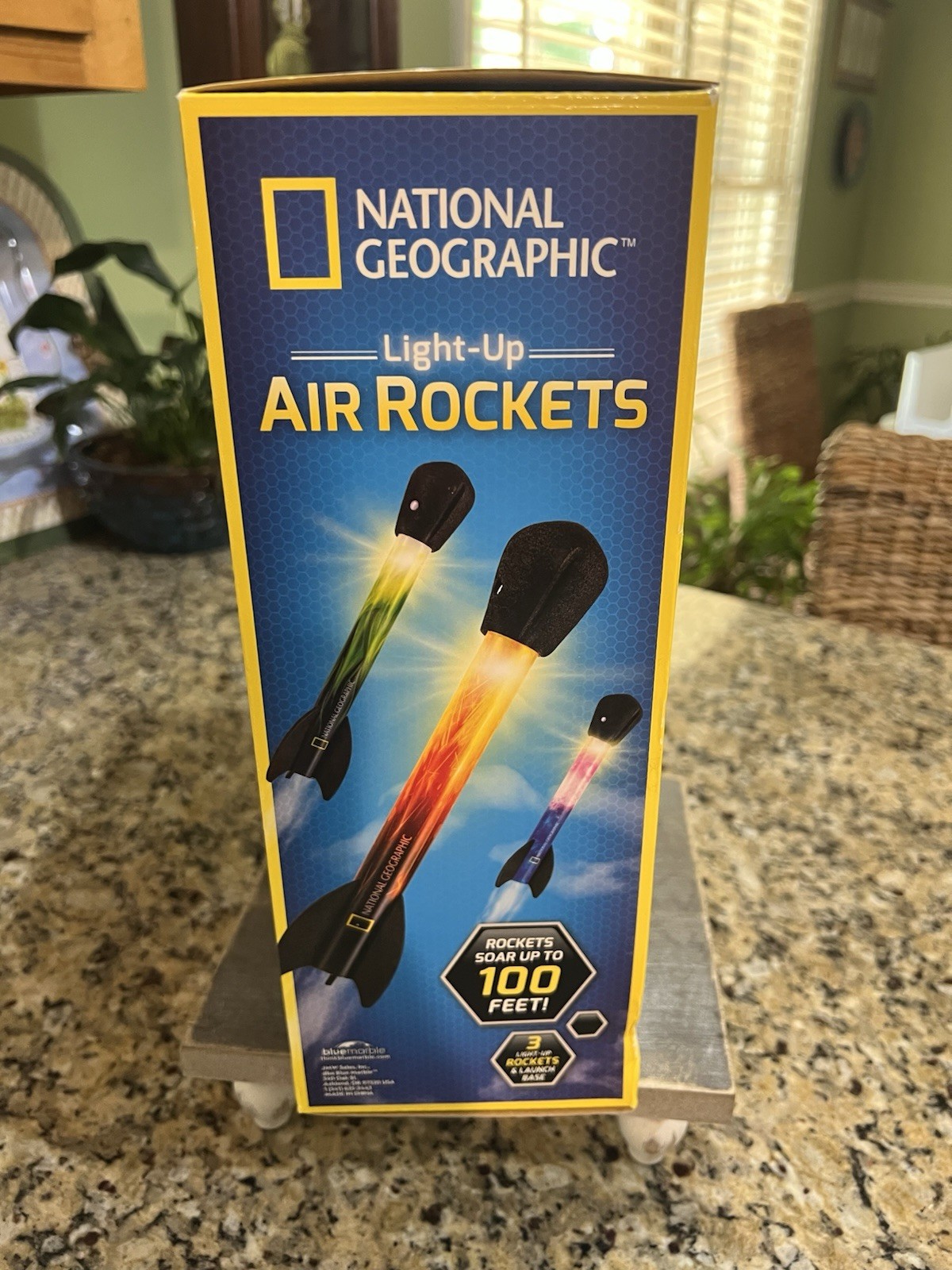 National Geographic Light Up Air Rockets Activity Set Kids New Open Box